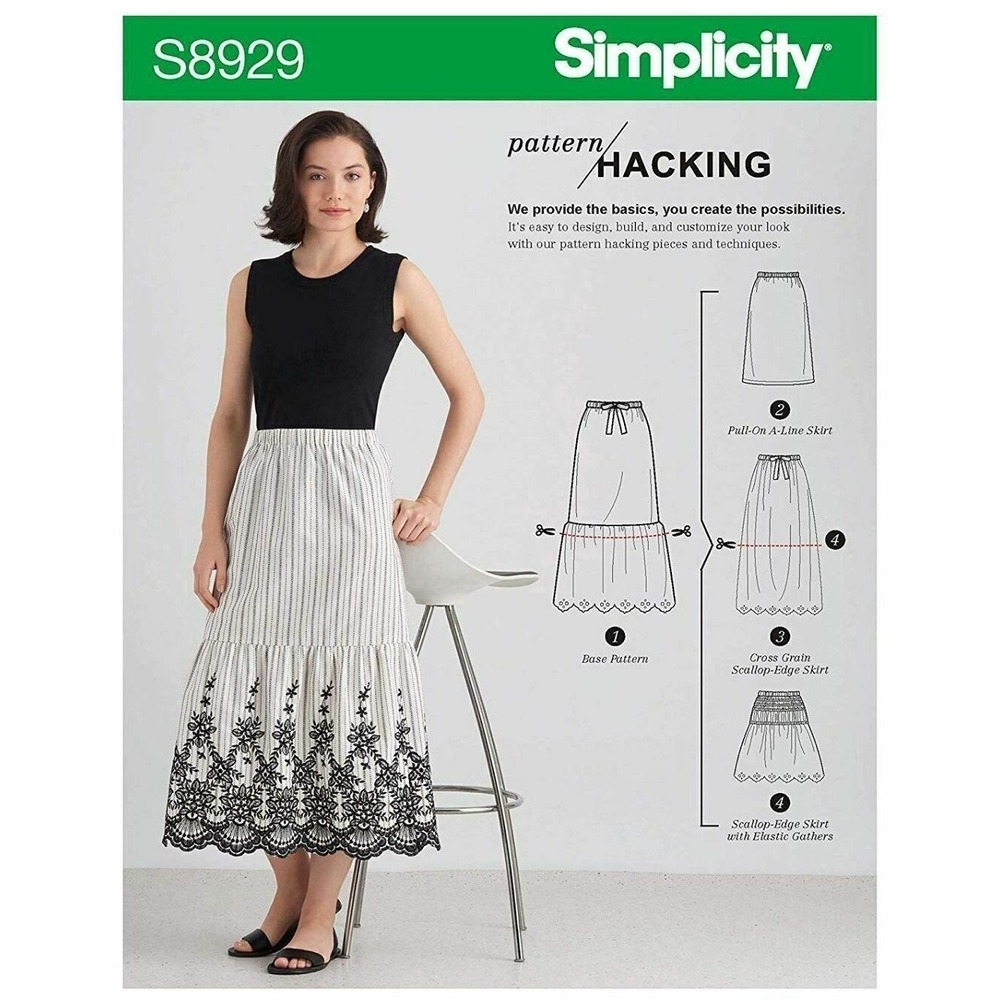 Simplicity S8929 Sewing Pattern Skirts XXS-XXL Pattern‎ A-Line